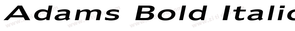 Adams Bold Italic字体转换